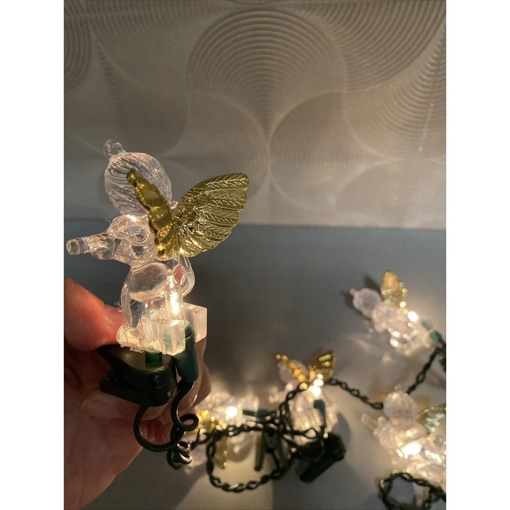 Angel Light String Christmas Lights 9ft Strand Indoor Only Clip On